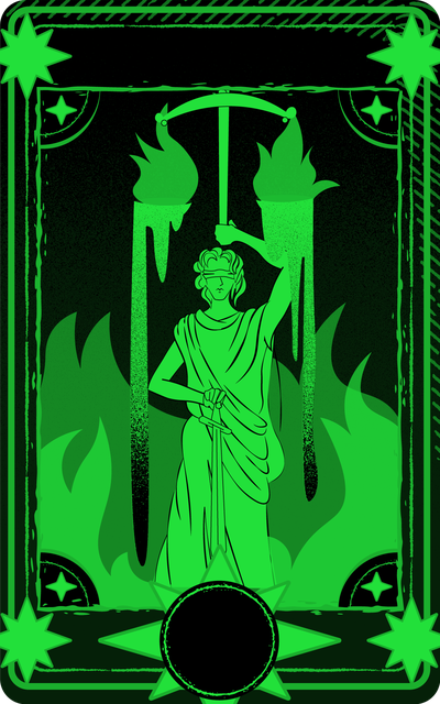 Justice, inverted